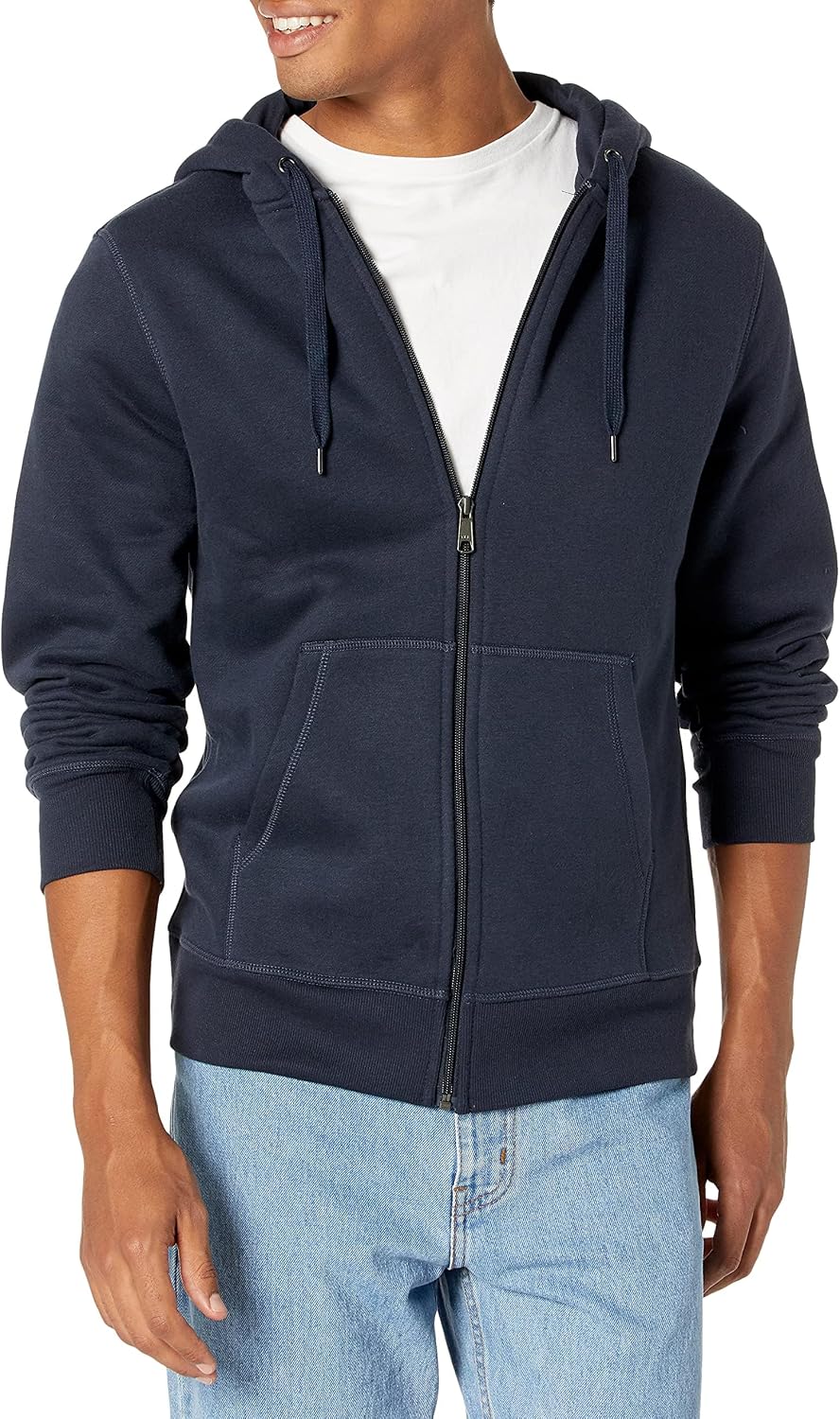 Amazon Essentials Men's Full-Zip Fleece Hoodie Available in Big & Tall