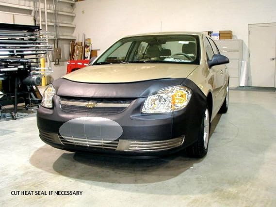 Lebra 2 piece Front End Cover Black - Car Mask Bra - Fits - Chevrolet,Cobalt,LS, LT, LTZ, 2005 Thru 2009