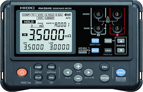 Hioki RM3548 Multimeter, High-Precision Portable Resistance Milli-Ohmmeter