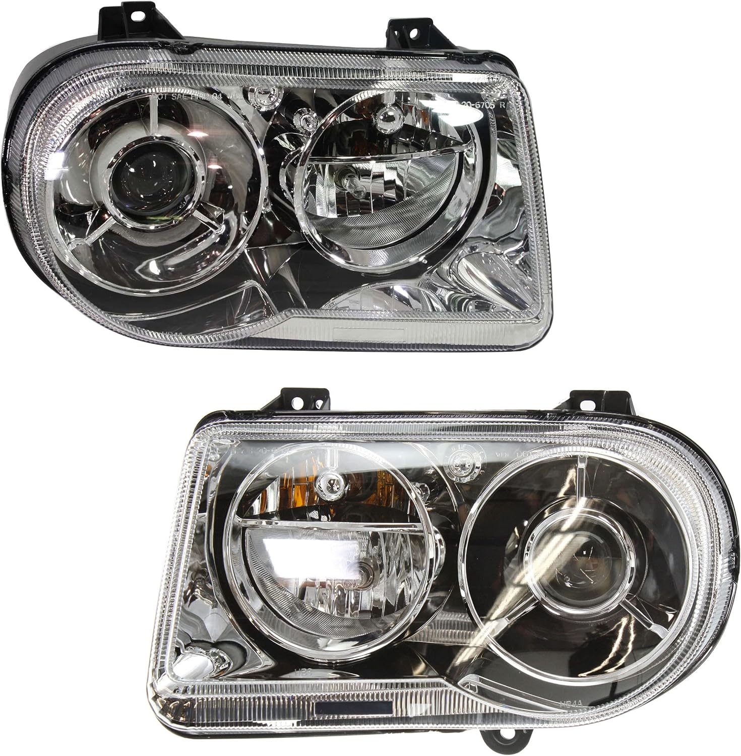 Right Side Halogen Headlight For 2005-2010 Chrysler 300 C Models With Delay Option - Direct OEM Replacement
