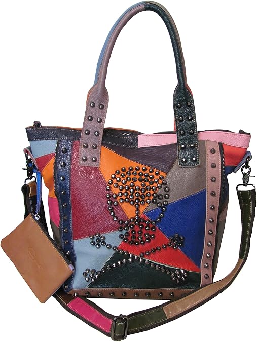 Amerileather QMetal Crossbones (Rainbow)