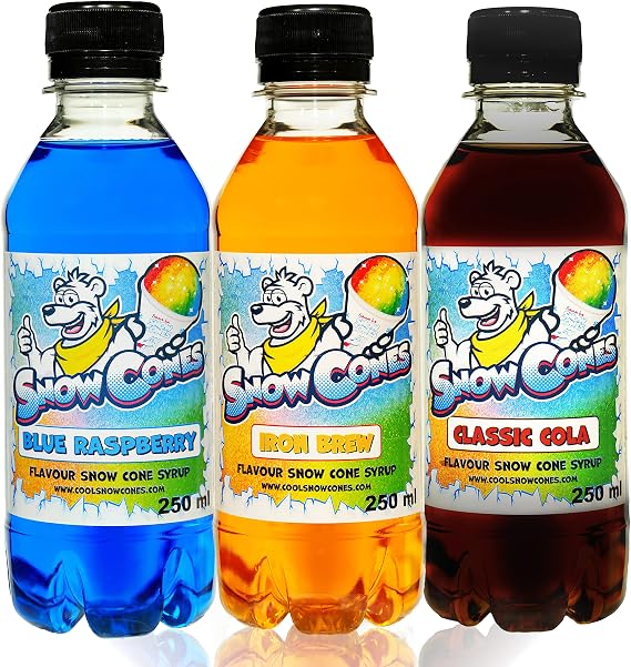 Slush | Snow Cone Syrup | Compatible with ALL Slush Puppy Machines | 3 x 250ml Packs (Unicorn)
