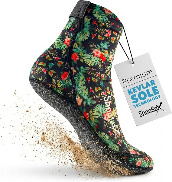 ShocSox Sand Socks for Beach Volleyball & Soccer Reinforced Sand Volleyball Socks with No-Holes Soles & Maximum Protection