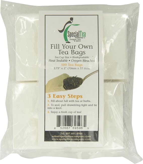 Special Tea Company 500 Count Empty Tea Bags