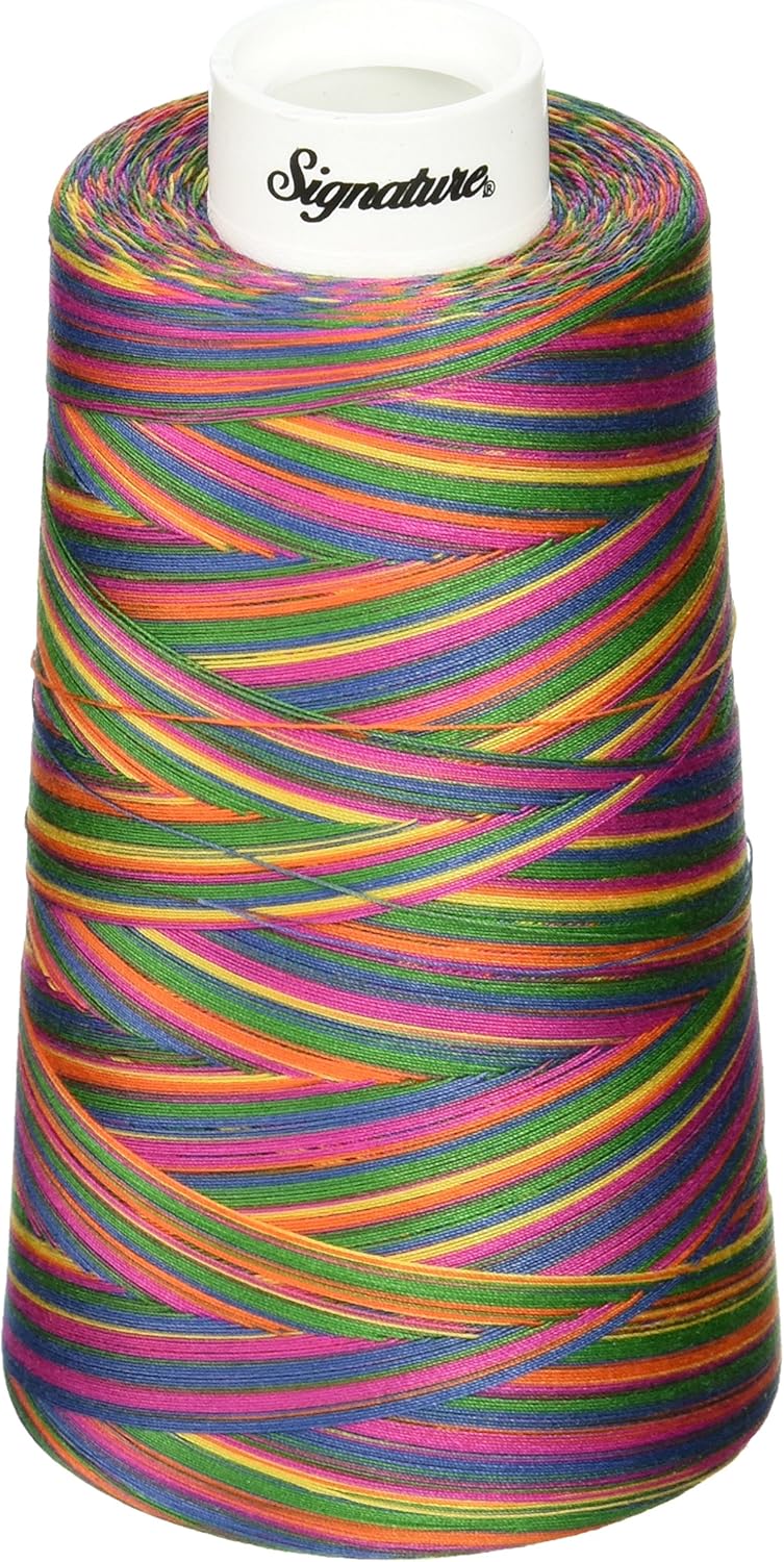 Signature 3 Ply Cotton Quilting Thread, 40wt3000 yd, Variegated Tie Dye
