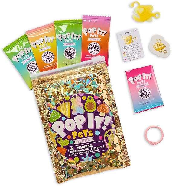 Buffalo Games Pop It Pets Petites - Season 2 - The Ultimate MINI Sensory Fidget Toy - Popping Bubbles and Adorable Characters for Your Pets - Collector map with Cards and Stickers from Buffalo Games