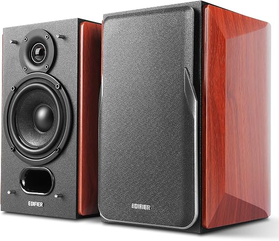 Edifier P17 Passive Shelf Speakers Pair of 2-Way Speakers with Built-In Wall Mount Perfect for 5.1 7.1 or 11.1 Sides / Rear Surround Setup Requires Amplifier or Receiver to Operate