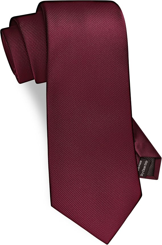 GUSLESON Classic New 3.15"(8cm) Men's Solid Color Necktie Wedding Business Tie + Gift Box