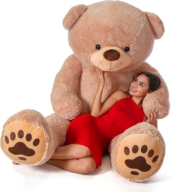 Giant Teddy Brand - Premium Quality Giant Stuffed Teddy Bear (Amber Tan, 7 Foot)