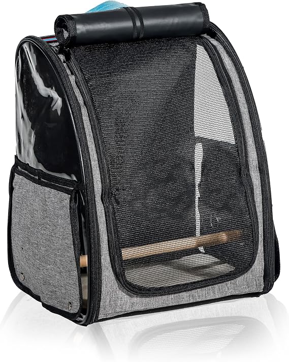 Trademark Innovations Bird Backpack, Bird Carrier Travel Cage, Portable Bird Cage, Bird Backpack Carrier