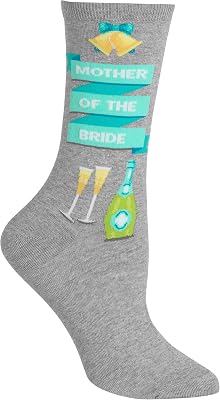 Hot Sox Womens Novelty Geometric Pattern Crew