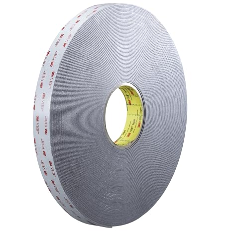 3M VHB 4x8 VHB596201R Black #5962 Adhesive Tape, 1" x 5 yd.