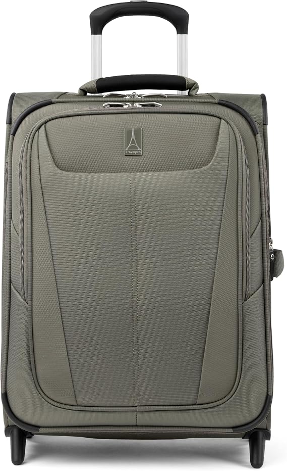 Travelpro Maxlite 5 Softside Expandable Upright 2 Wheel Luggage, Lightweight Suitcase, Men and Women, Green, Carry-on 20-Inch, Maxlite 5 Softside Lightweight Expandable Upright Luggage