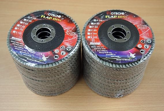 Lot of (20) Aluminum Oxide Flap Disc Grinding wheel 4-1/2"x7/8", 60 Grit