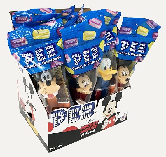 Mickey Mouse & Friends PEZ Candy Dispensers: Pack of 12