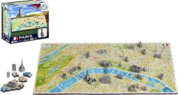 4D Cityscape Mini Puzzle (166 Piece), Paris
