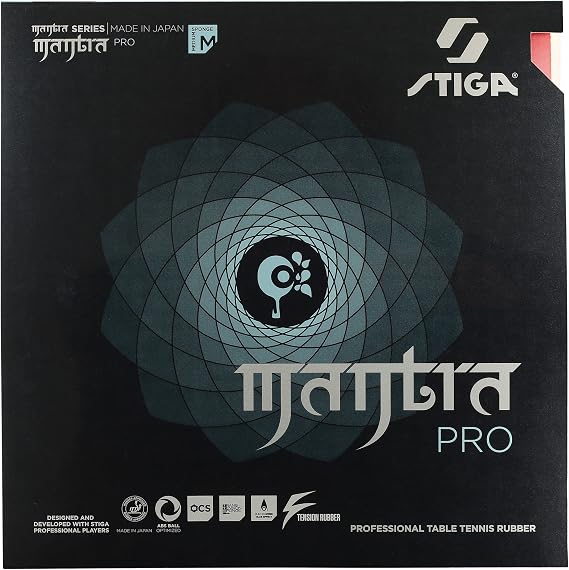 STIGA Mantra Pro Table Tennis Rubber | Professional Table Tennis Sheet for Maximum Full Stroke Control & Speed - Made in Japan