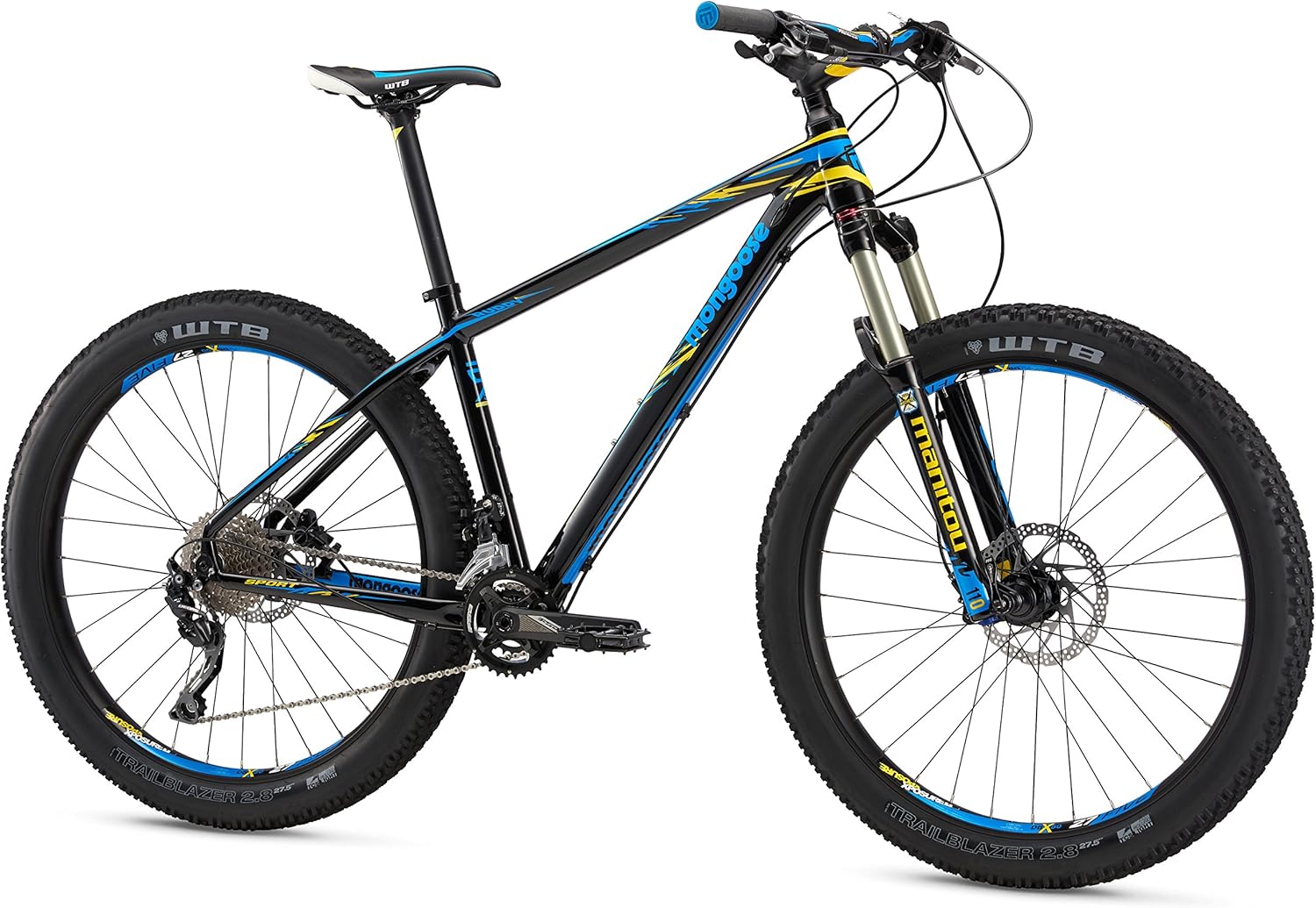 Mongoose Ruddy Sport 27.5 Wheel Large Frame Size Black