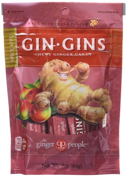 The Ginger People, Chews Apple Spicy, 3 Ounce