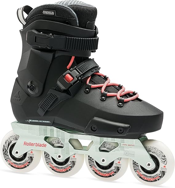 Rollerblade Twister XT Women's Adult Fitness Inline Skate, Black/Mint, Urban Performance Inline Skates