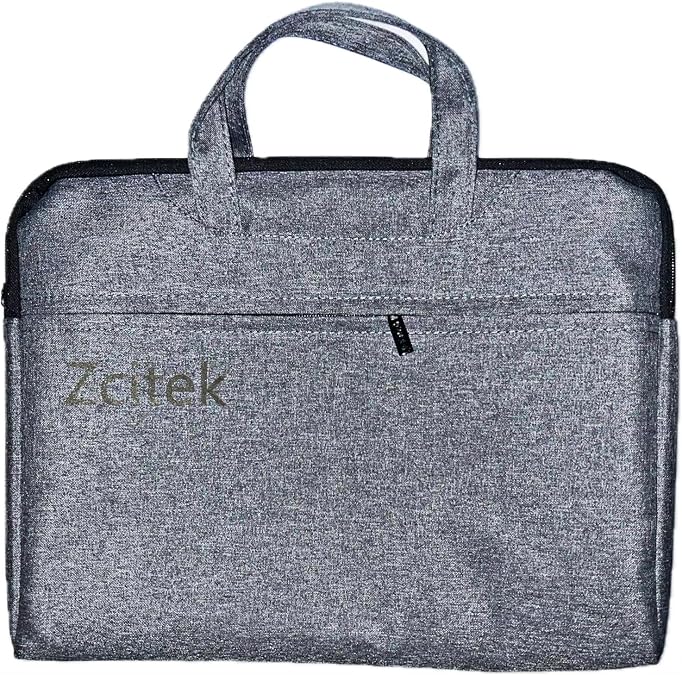 Laptop Portable Bag, 14-inch Computer Bag Compatible with MacBook, HP, Dell, Lenovo, Asus Notebook, Side Open Messenger Bag with Zipper Pockets & Handle