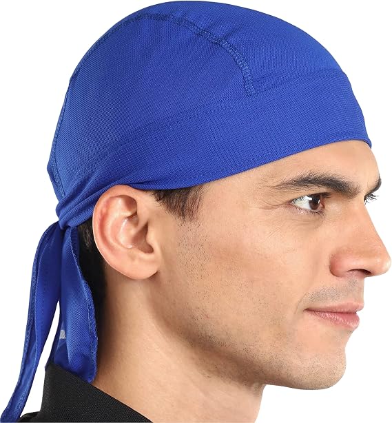 Cooling Helmet Liners - Do Rag Skull Caps for Men - Cooling Head Wraps, Hard Hat Liner - Motorcycle Pirate Bandana