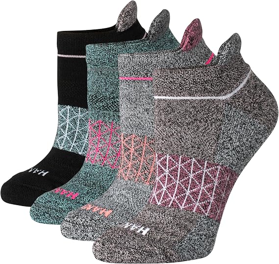 Hanes Women's Socks, 4-pack, Absolute Active Cushioned Moisture-wicking Best Women's Socks, Crew, Ankle and No Show