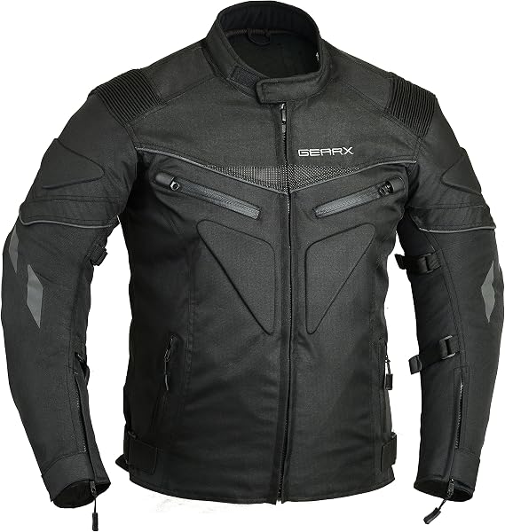 Spine paded Motorcycle Jacket Waterproof Breathable with Armours