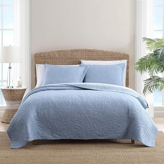 Tommy Bahama - King Quilt Set with Shams, Cotton, Reversible