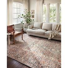 Loloi II Saban Collection, SAB-03, Navy/Rust, 2'-7" x 12'-0", Runner Rug, Soft, Durable, Moroccan, Persian, Vintage, Non-Shedding, Easy Clean, Living Room Rug