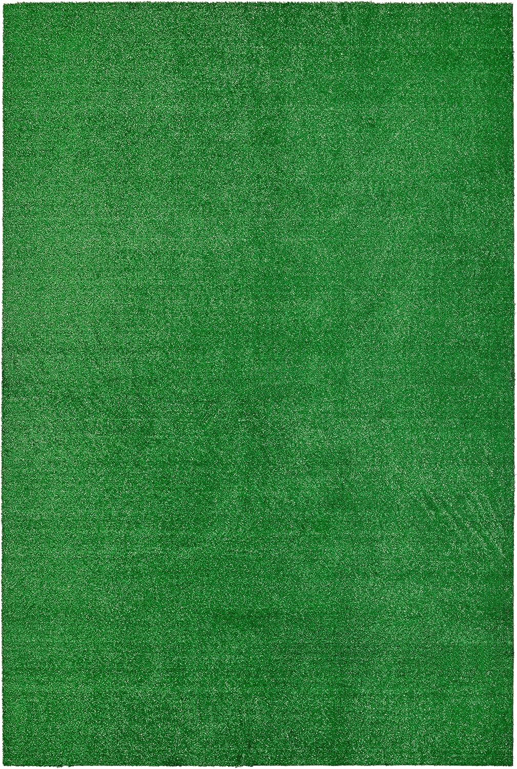 Garland Rug Artificial Grass 5 Ft. X 8 Ft. Large Indoor/Outdoor Area Rug Green -Lush Green, Durable, and Low-Maintenance for Patios, Lawns, and More